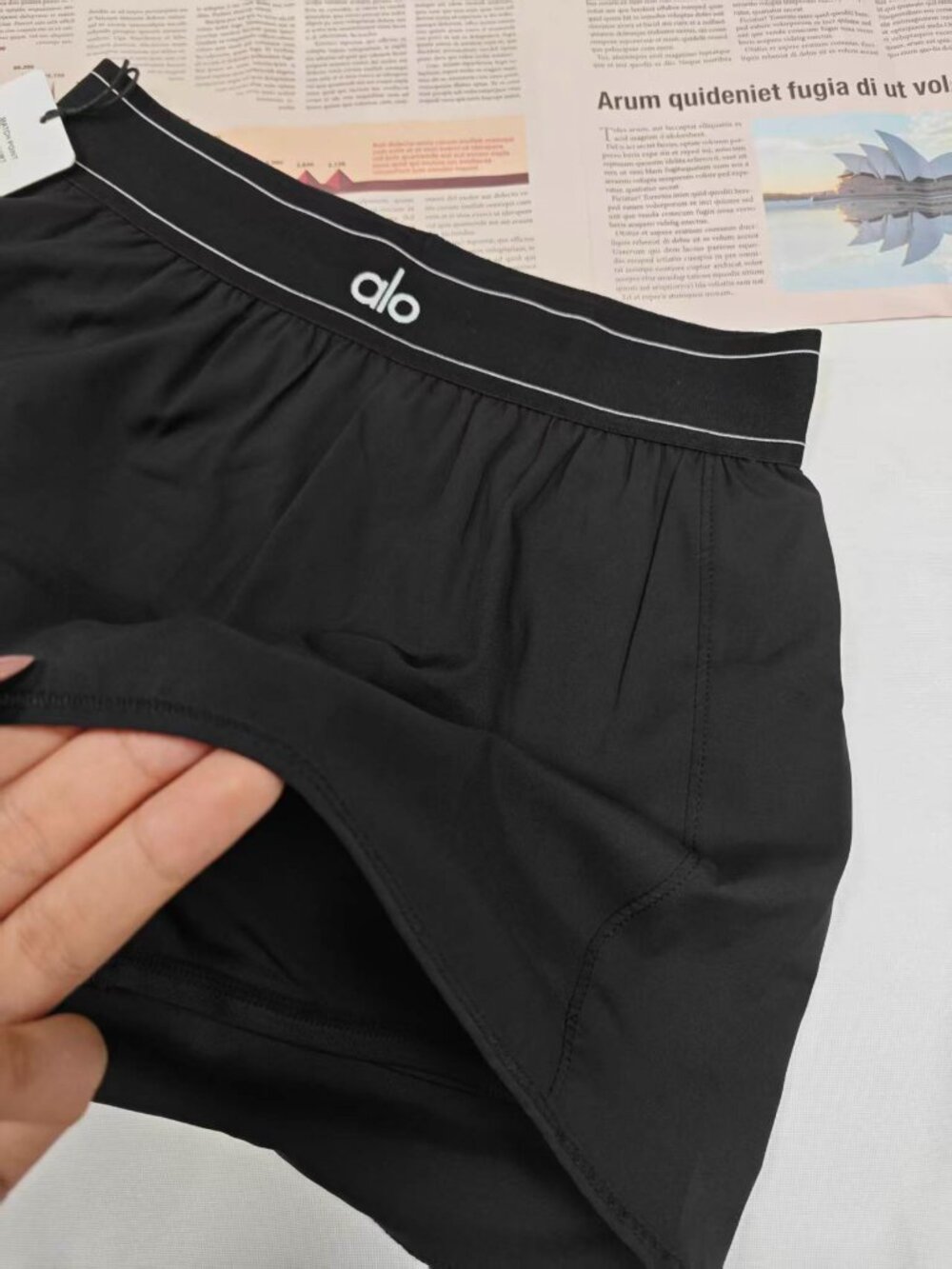 ALO Yoga Match Point Tennis Skirt Black NWT🧡😊Summer versatile short skirt - Picture 7 of 9